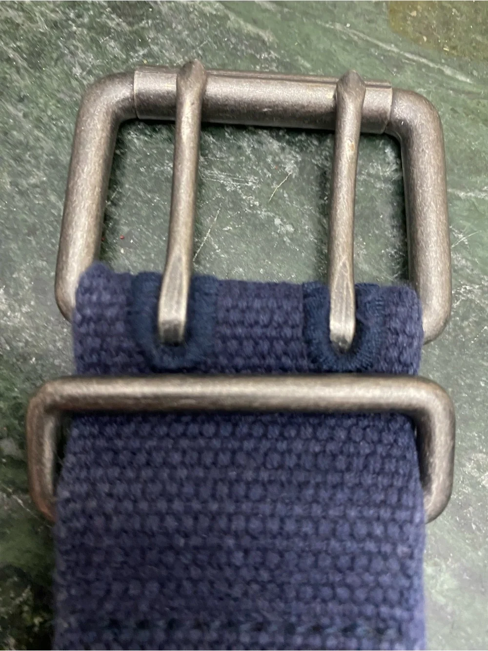 Aeropostale Navy Canvas Adjustable Strap with Grommets